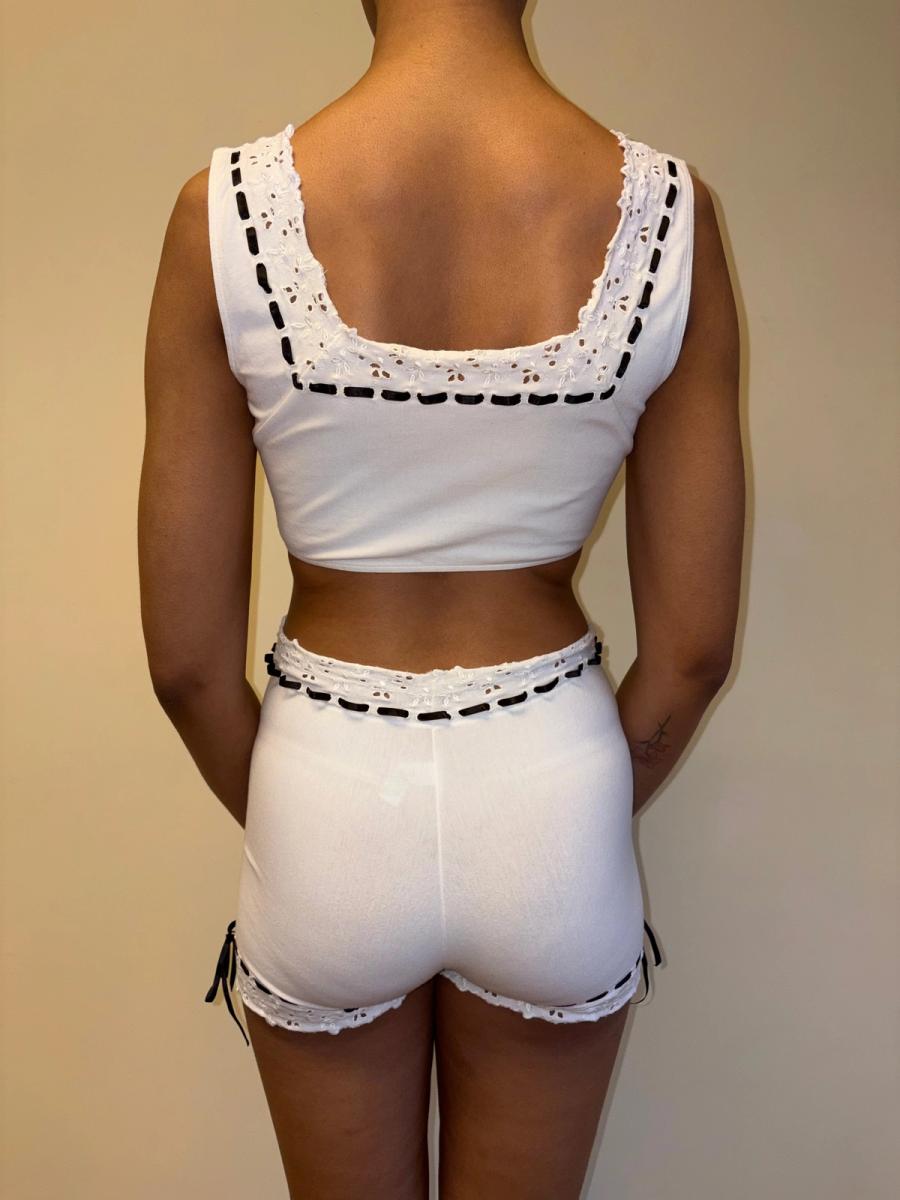 Spring/Summer 1992 Chantal Thomass Eyelet Ensemble product image