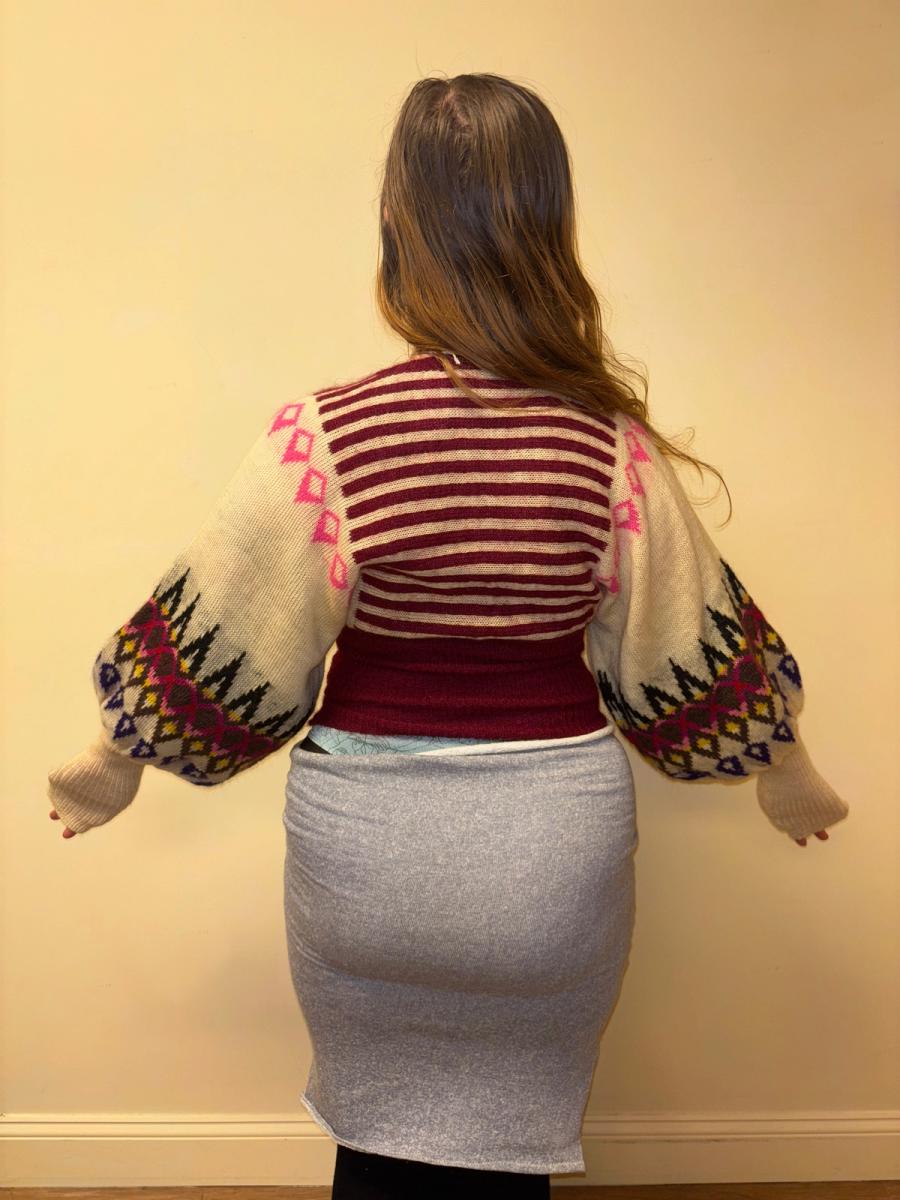 80s Kansai Yamamoto Balloon Sleeve Knit Sweater product image