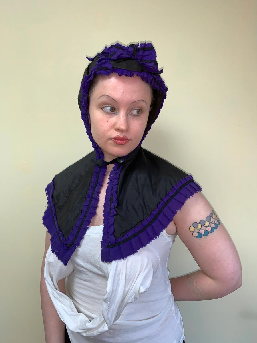 Victorian Hood with Purple Trim product image