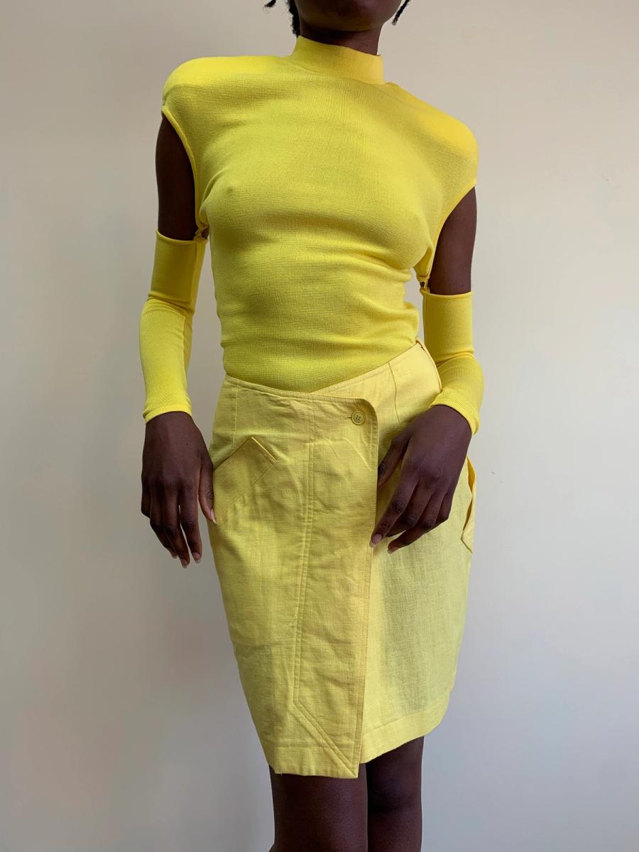Claude Montana 80s Wiggle Skirt product image