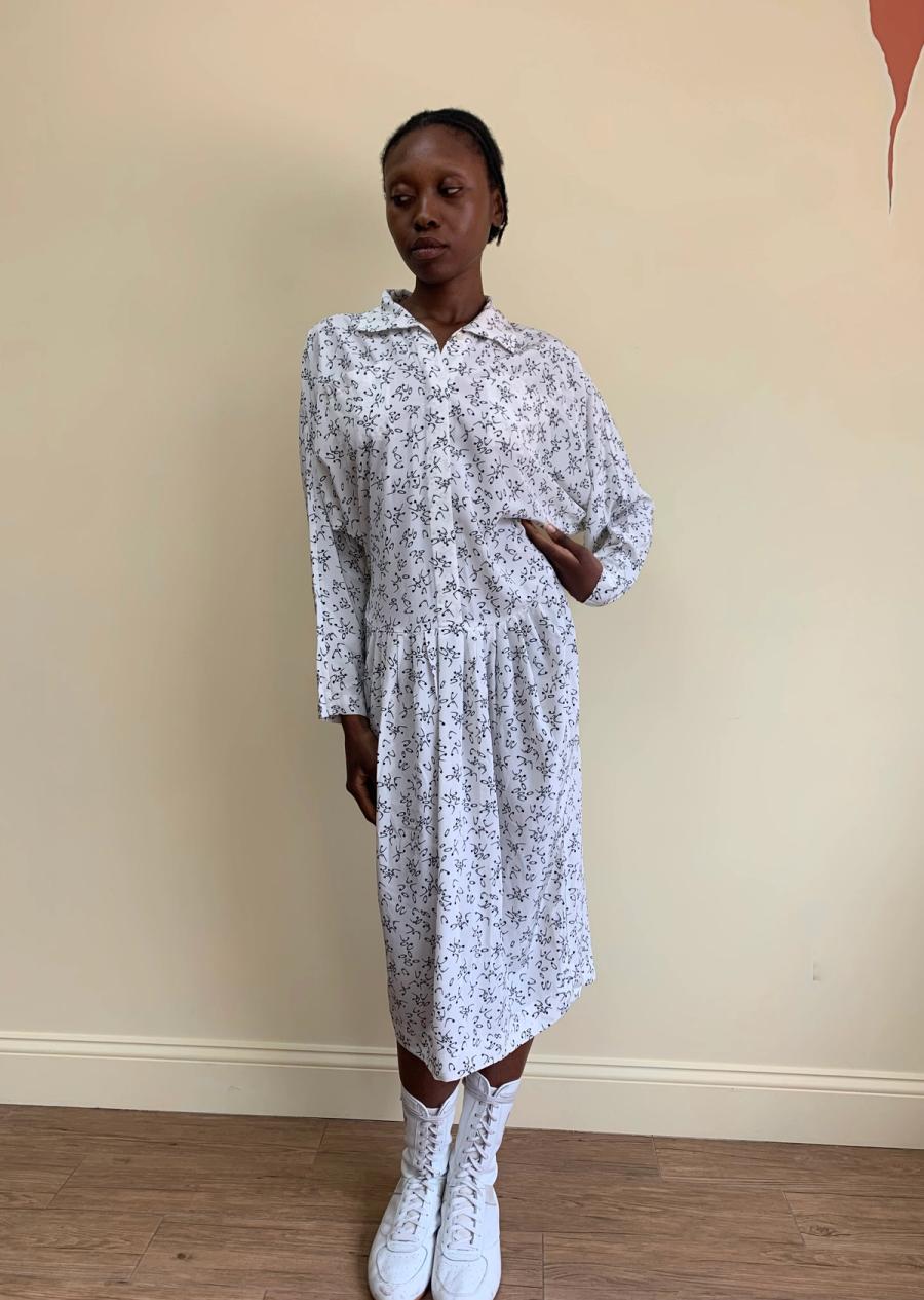 1980s Norma Kamali Safety Pin Dress product image