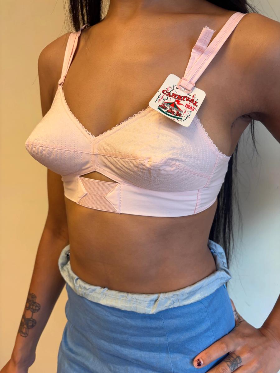 1950s Deadstock Carnival Pink Cone Bra product image