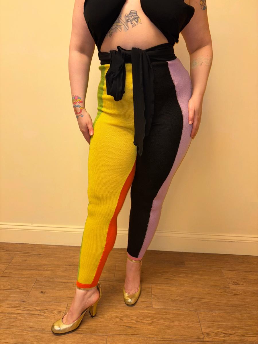 Gianni Versace Knit Harlequin Pants  product image