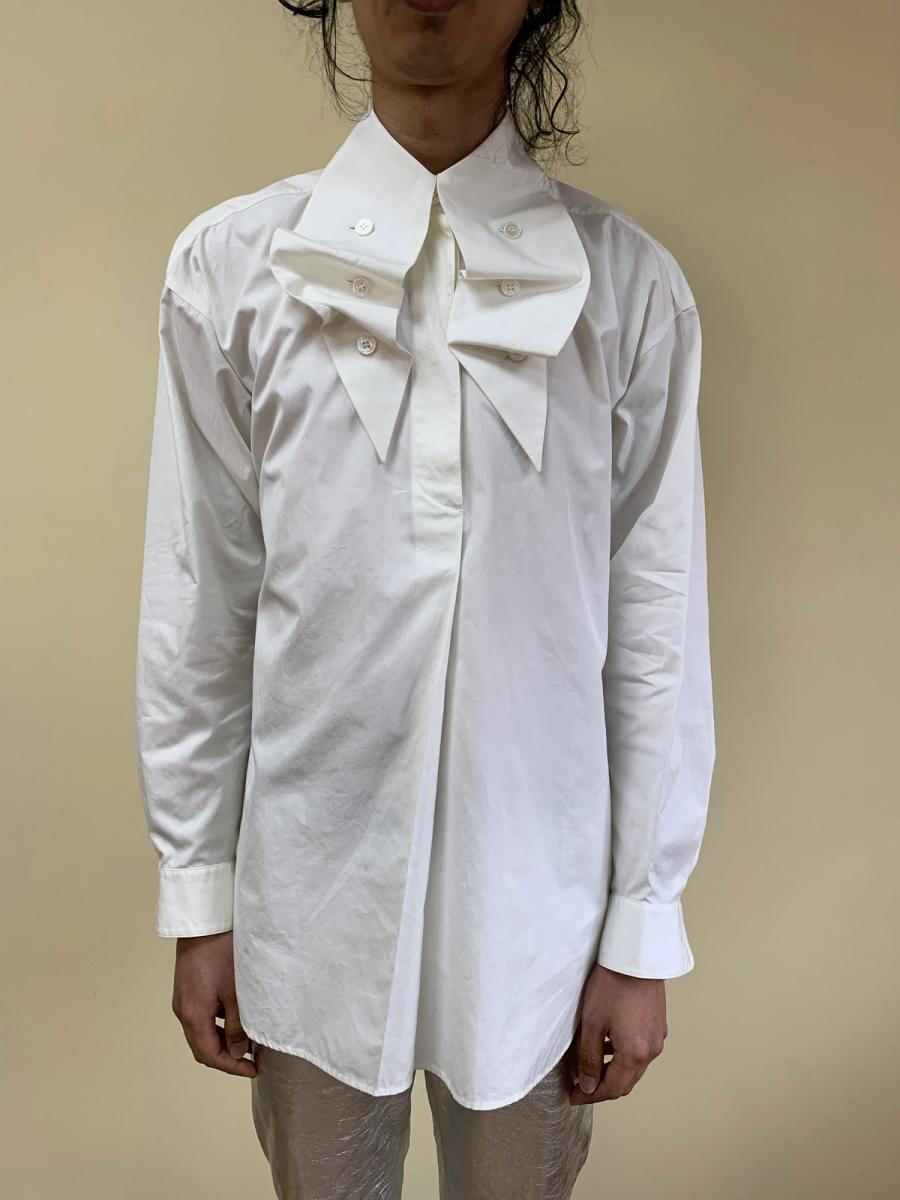 1980s Issey Miyake Button Collar Poet Blouse  product image