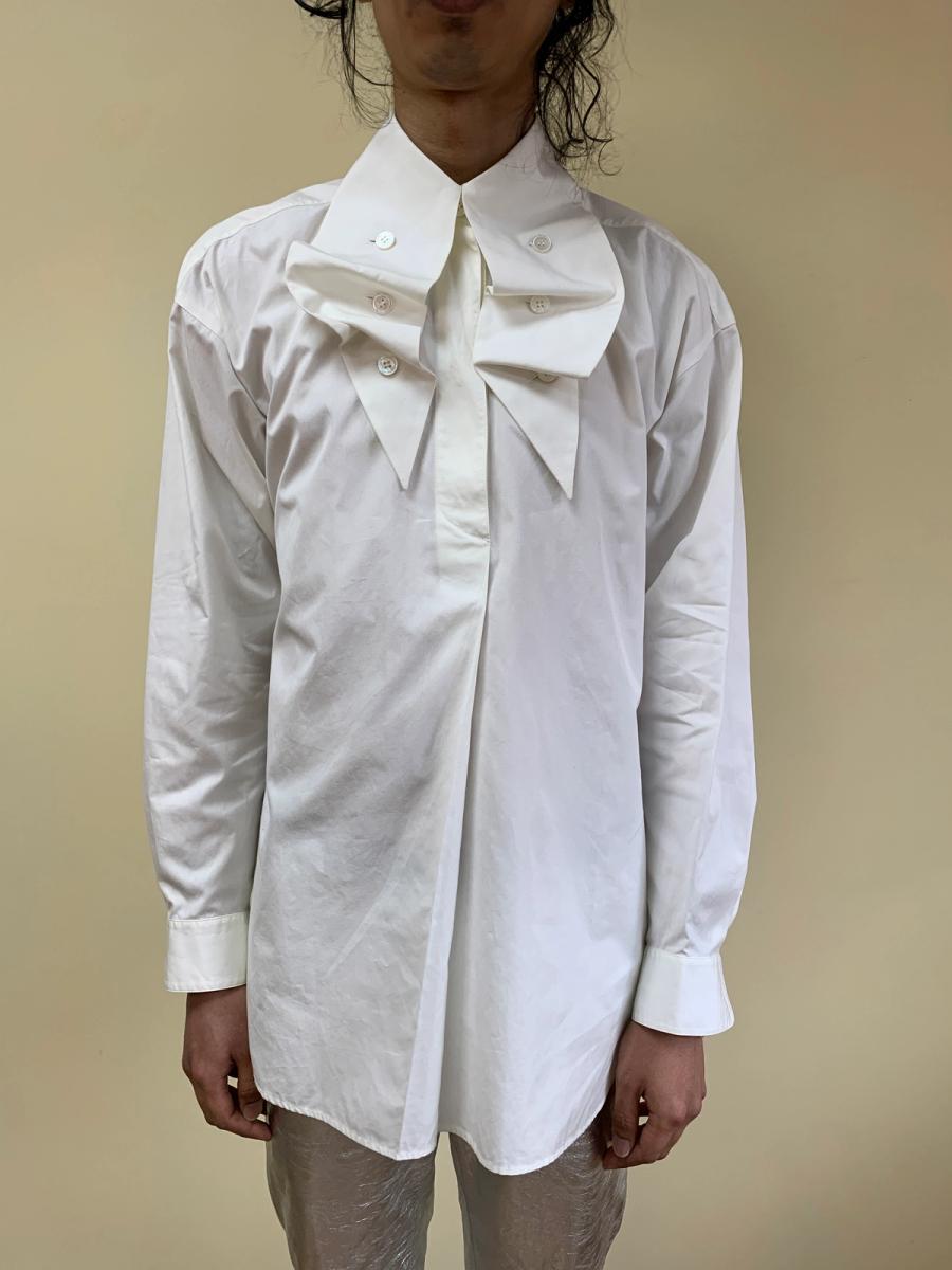 1980s Issey Miyake Button Collar Poet Blouse product image