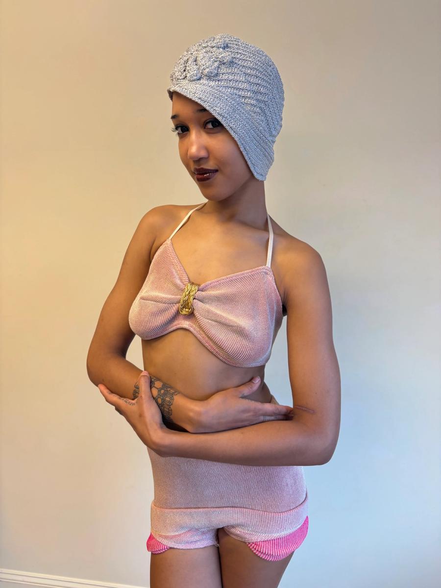 1940s "Coldfire Glo-Suit" Knit Bathing Suit product image