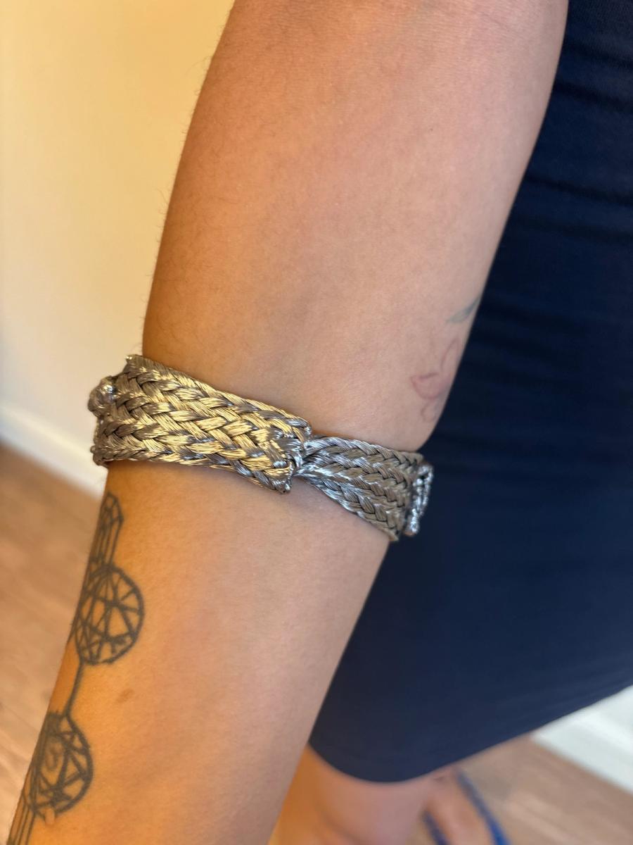 Rare Simon Azoulay Braided Metal Bracelet product image