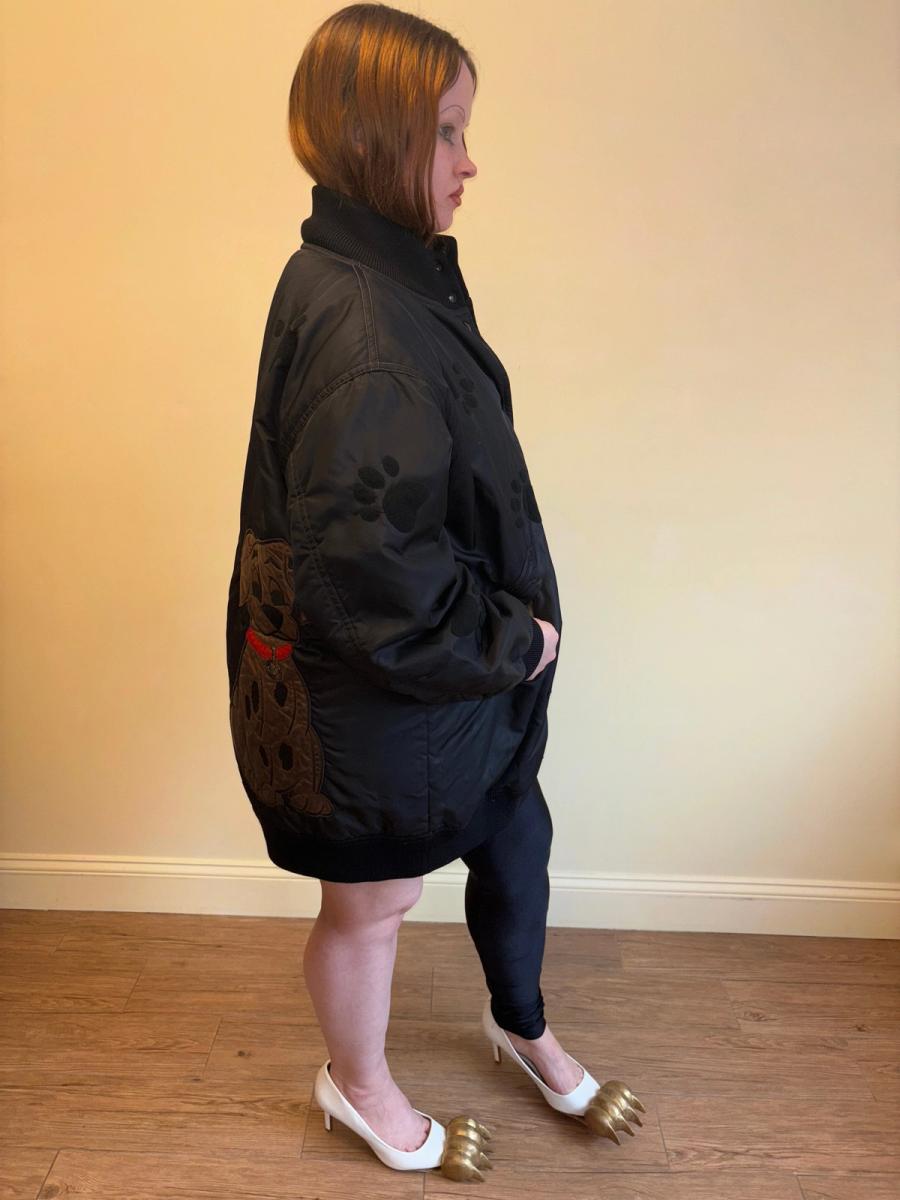 80s Iceberg Dalmatian Paw Print Bomber product image