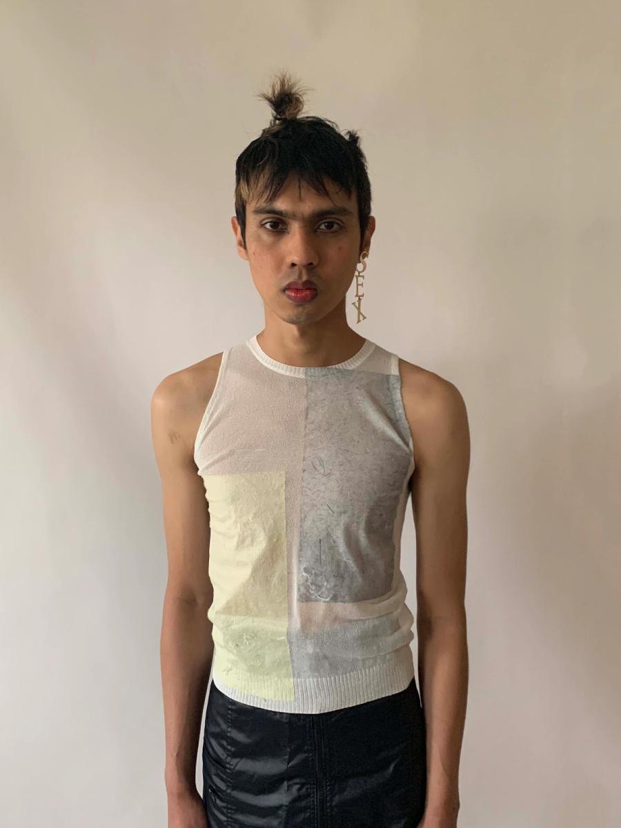 Kyoichi Fujita Paper Transfer Knit Top product image