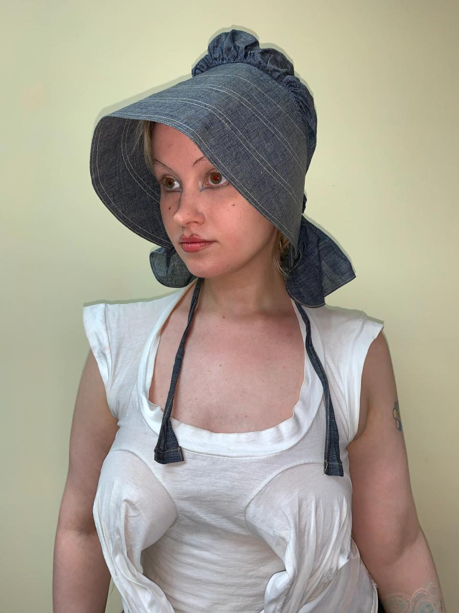 Antique Waxed Denim Bonnet product image