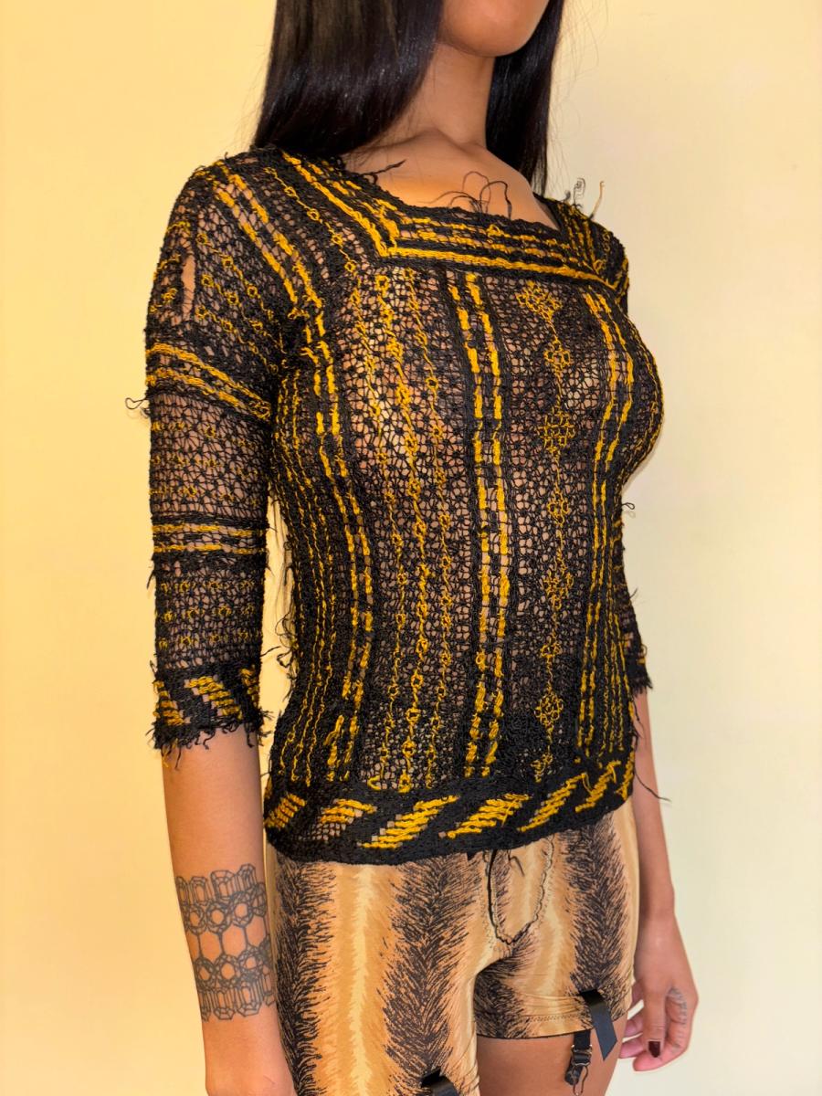 1930s Italian Handmade Knit Top product image