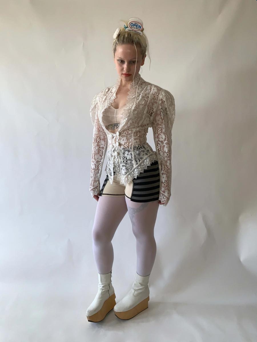 Norma Kamali 80s Does Victorian Lace Jacket product image