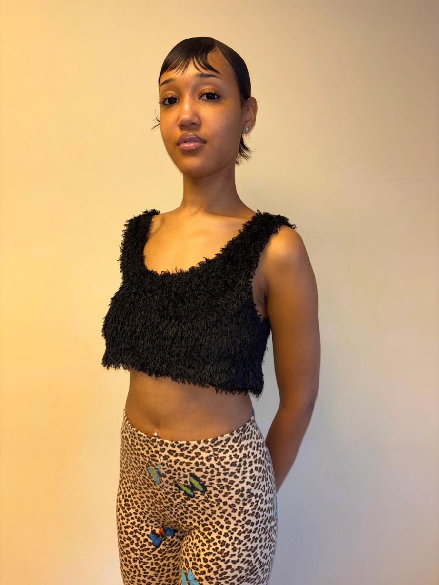 80s Chantal Thomass Fuzzy Bra Top product image