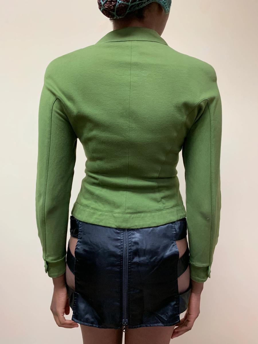 Thierry Mugler Green Cotton Blazer product image