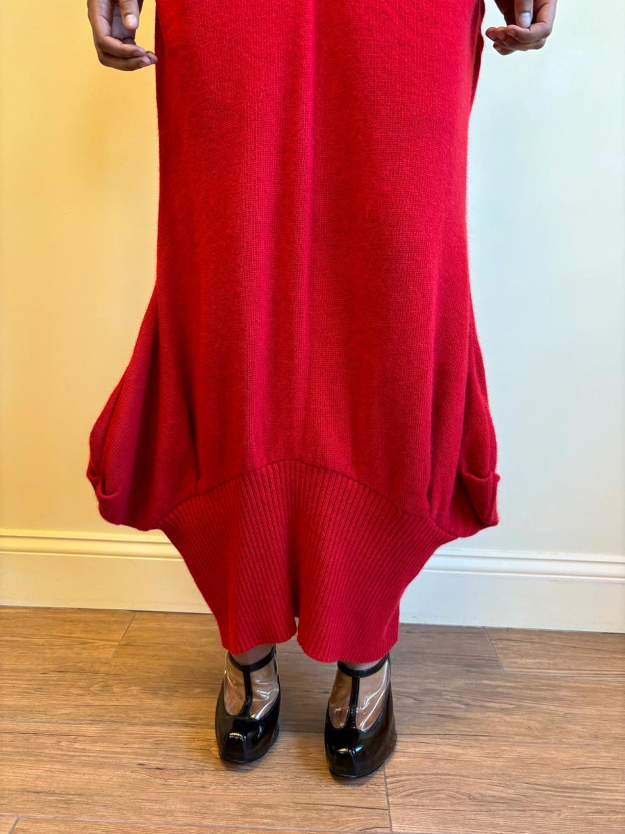 20471120 Red Knit Mermaid Skirt product image