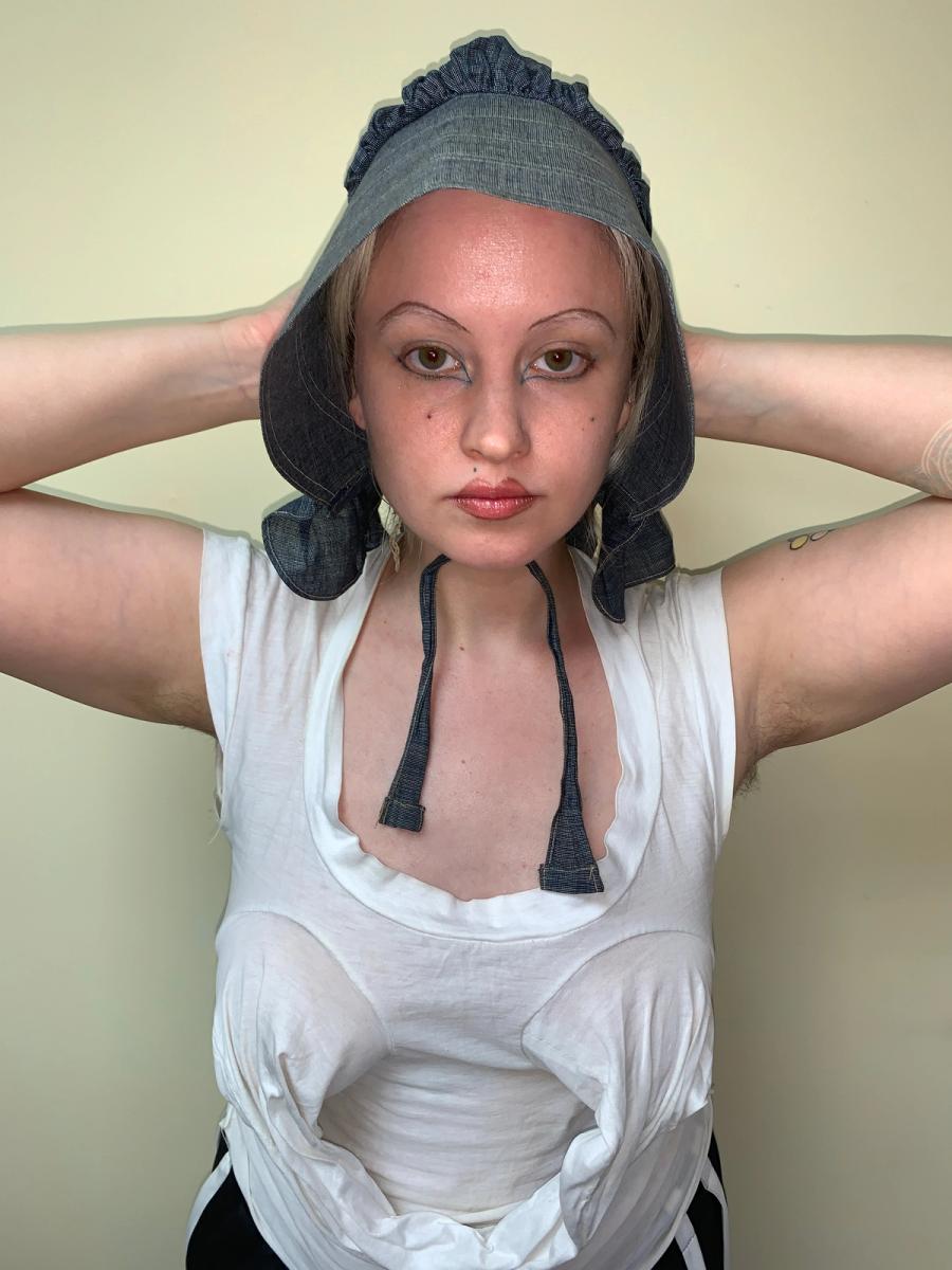 Antique Waxed Denim Bonnet product image