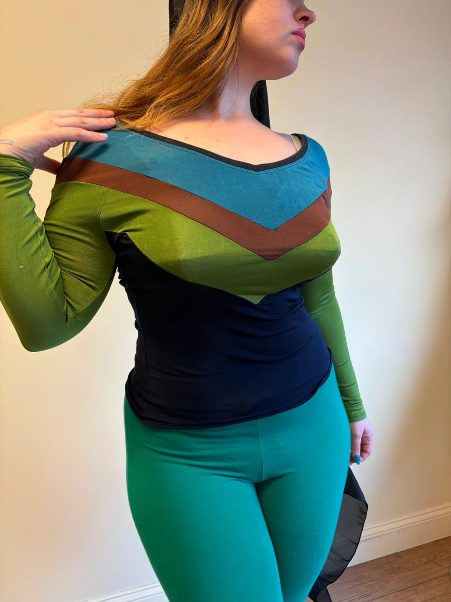 80s Junior Gaultier Chevron Jogging Top product image