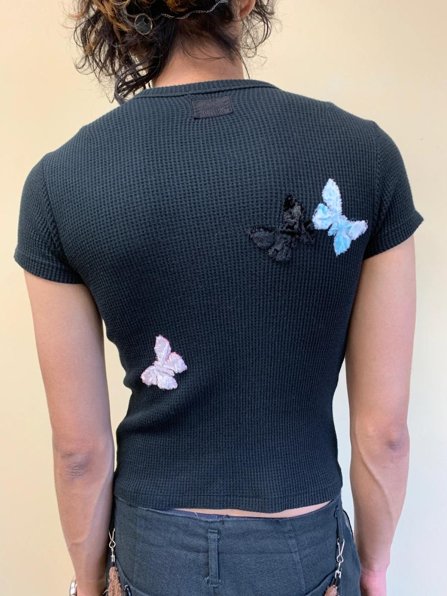 20471120 Waffle Tee with Butterflies product image