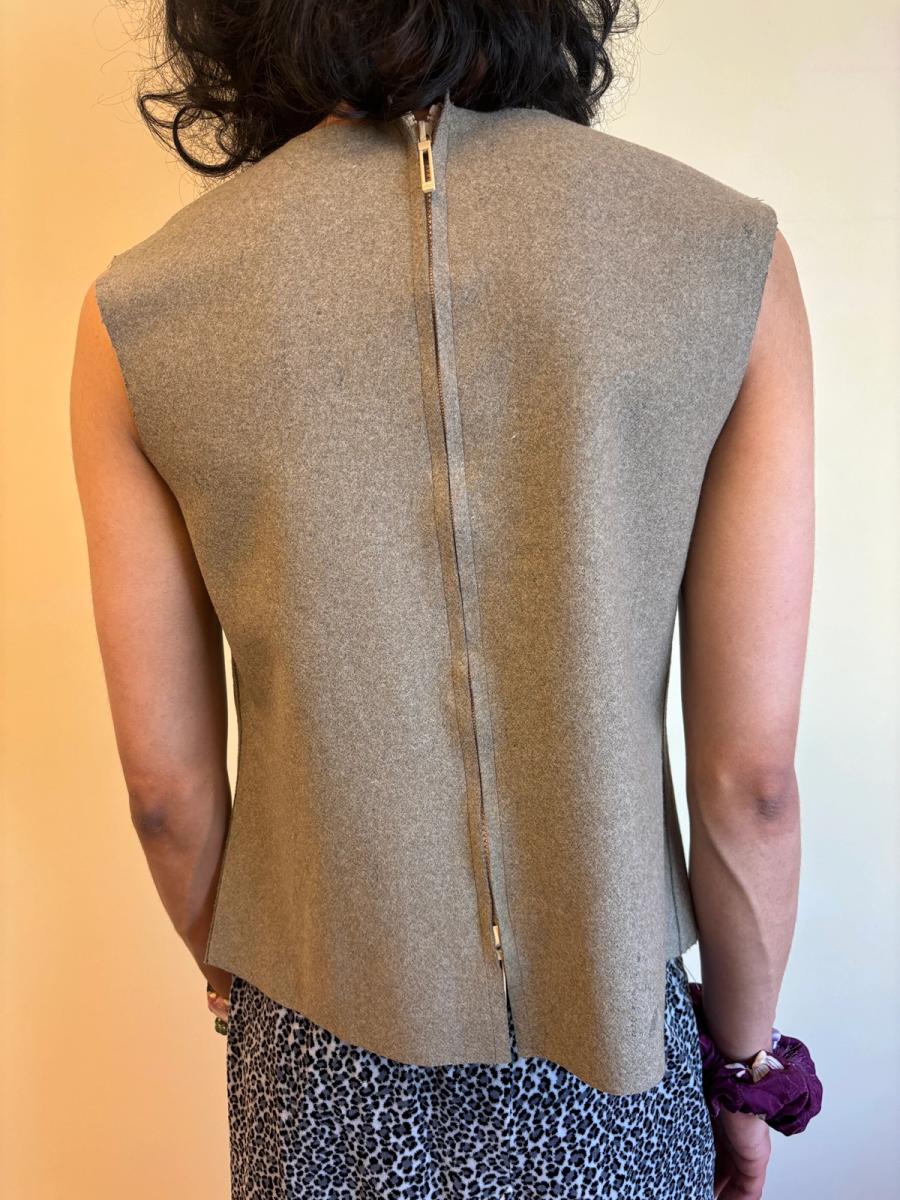 Emmanuelle Khanh Cutout Fur and Metal Tanktop product image