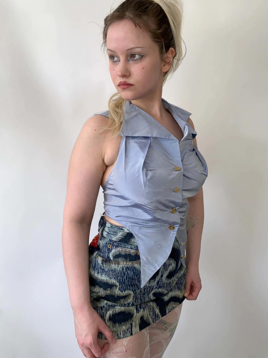 90s Vivienne Westwood Taffeta Halter product image