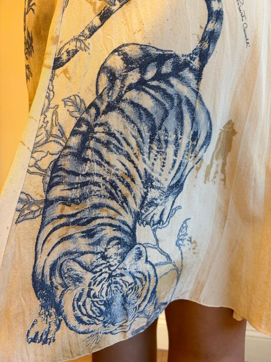 Roberto Cavalli Aged Tattoo Print Slip product image