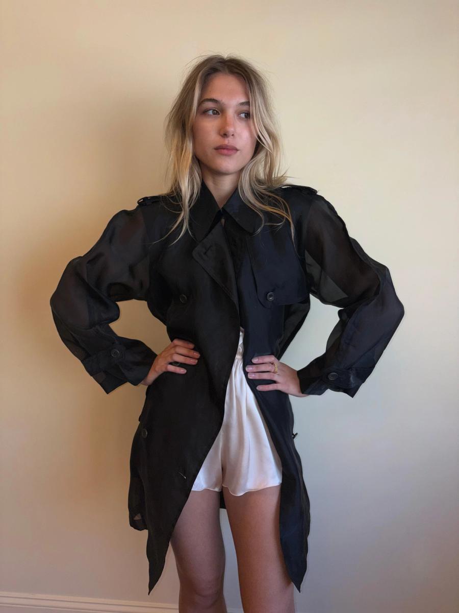 80s Junior Gaultier Sheer Trench product image