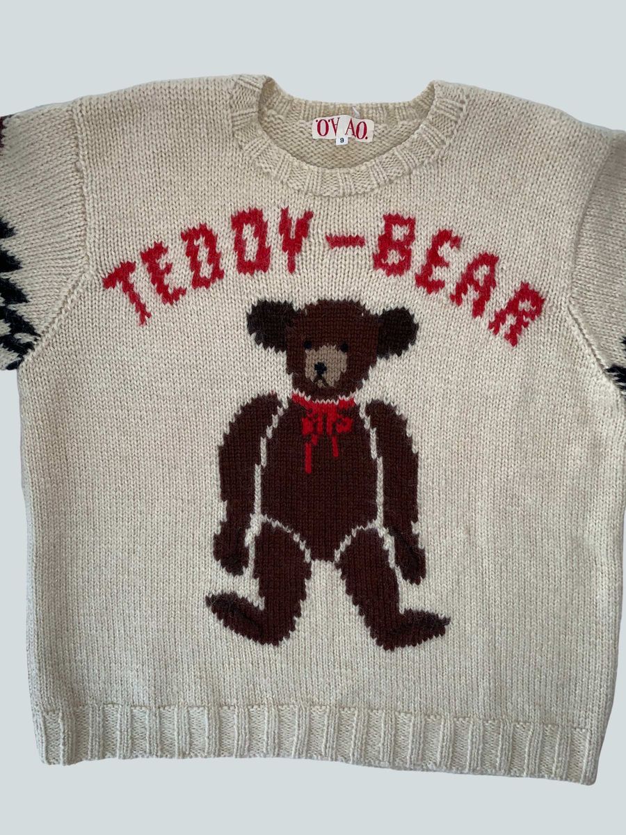 80s Atsuki Onishi Teddy-Bear Sweater product image