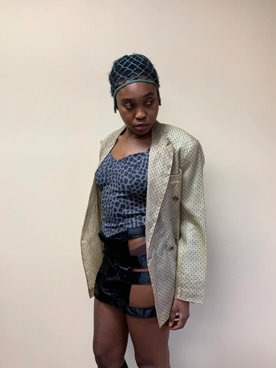 1980s Jean- Paul Gaultier Pour Gibo Flocked blazer product image