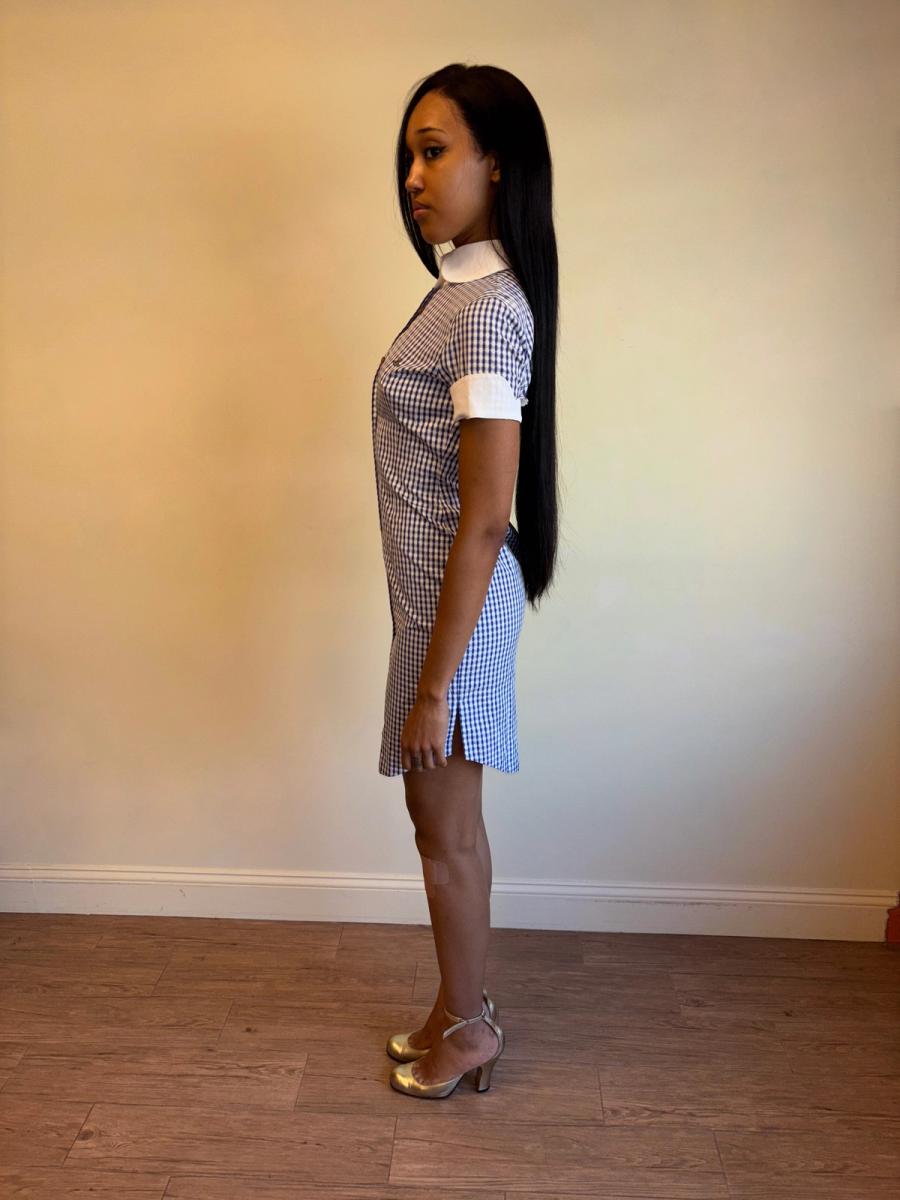 90s Vivienne Westwood Checked Dress with Hi-Collar product image