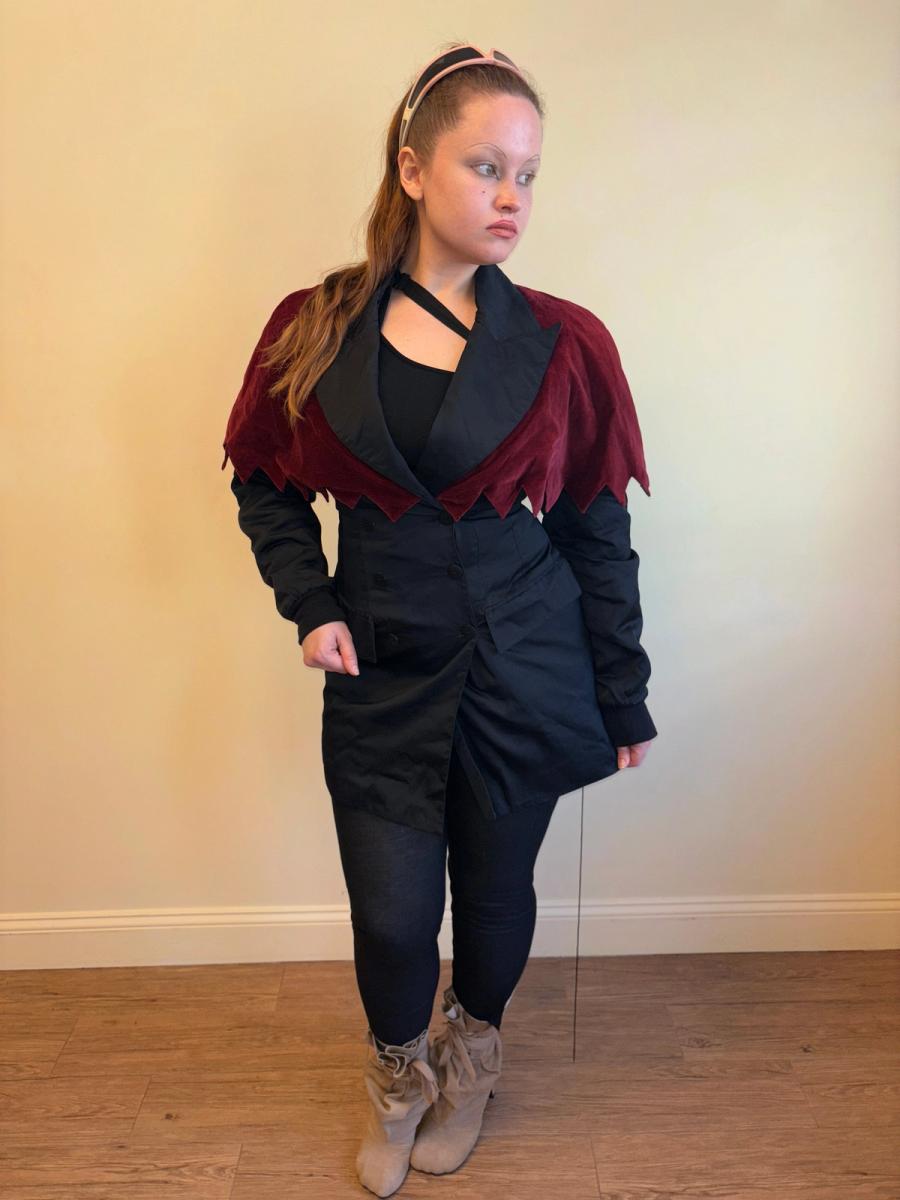 90s Aquagirl Jagged Hem Collar Jacket product image