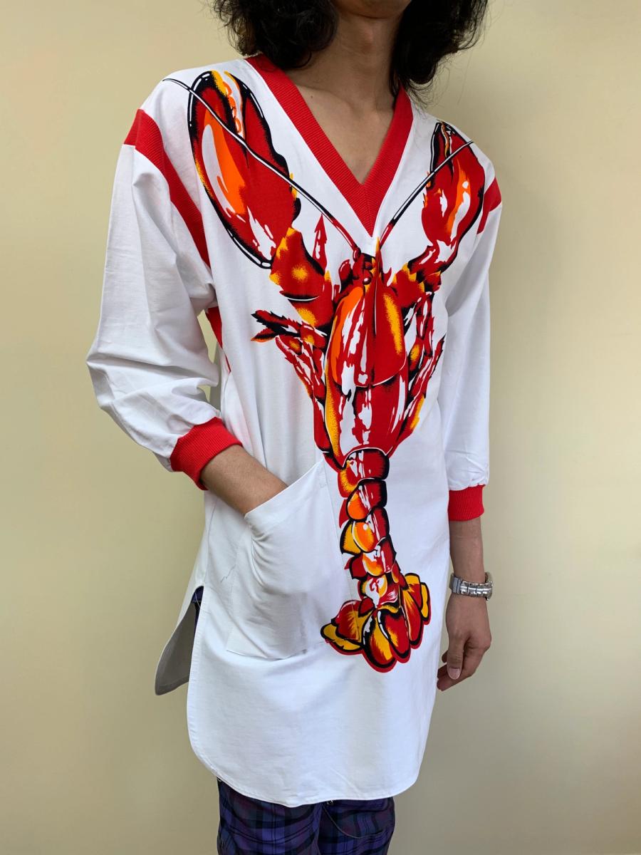 1980s Kansai Yamamoto Lobster Shirtdress product image