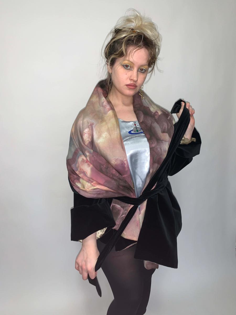 Vivienne Westwood AW 1991 Putti Print Velvet Robe product image