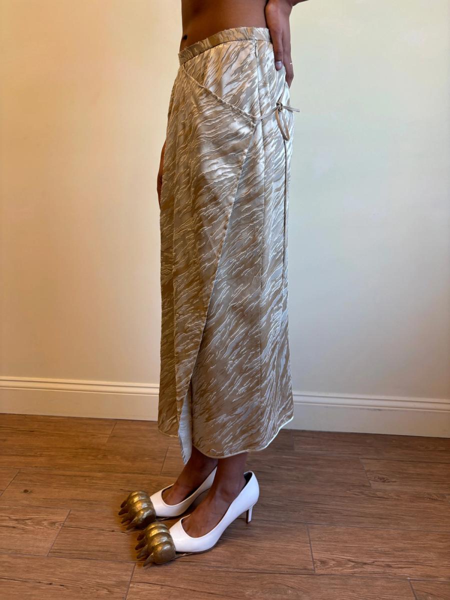 Krizia Tiger Stripe Wrap Skirt product image