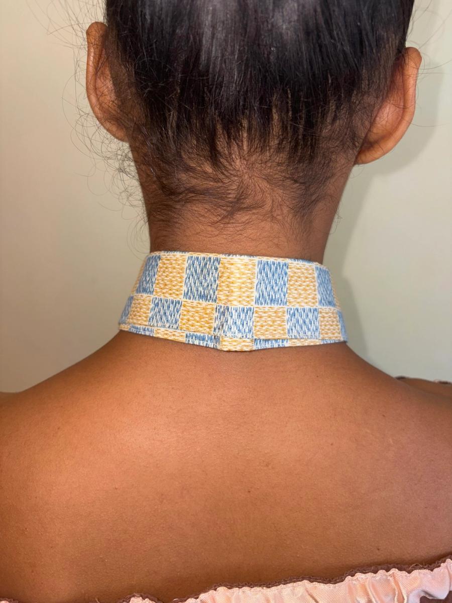1890-1900 Detachable Patterned Collar Pair product image