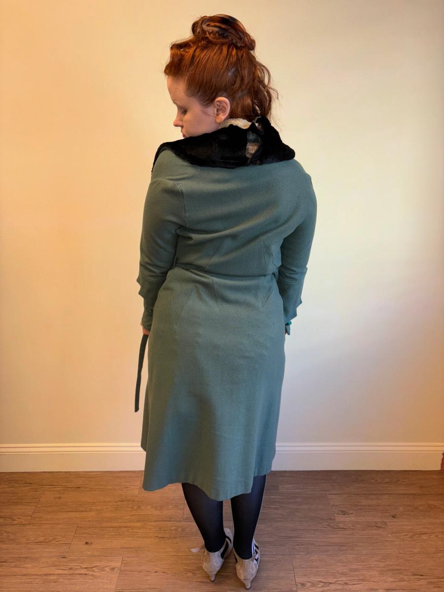 1920s or early 1930s Celadon Deco Coat  product image