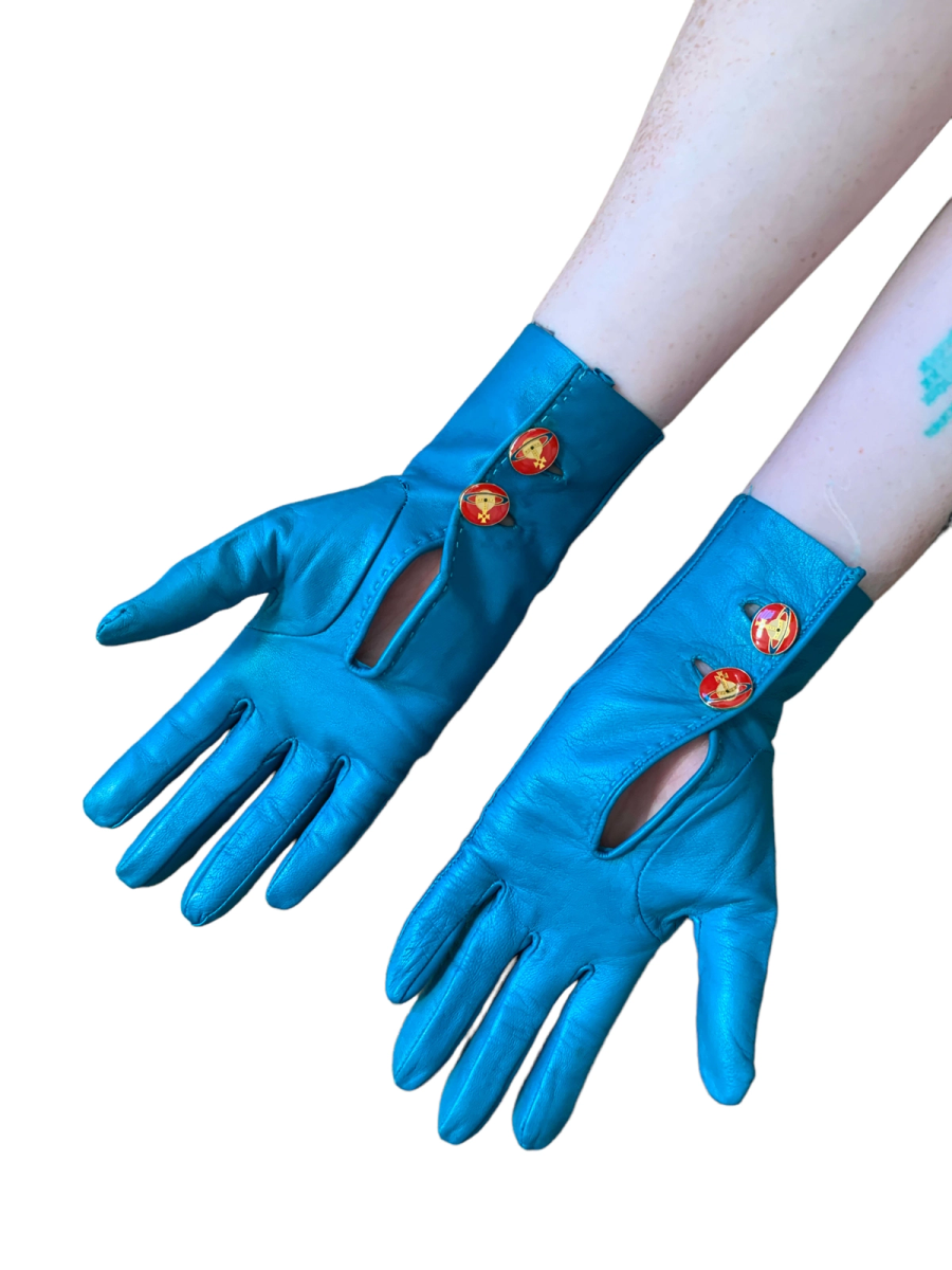 90s Vivienne Westwood Leather Gloves product image