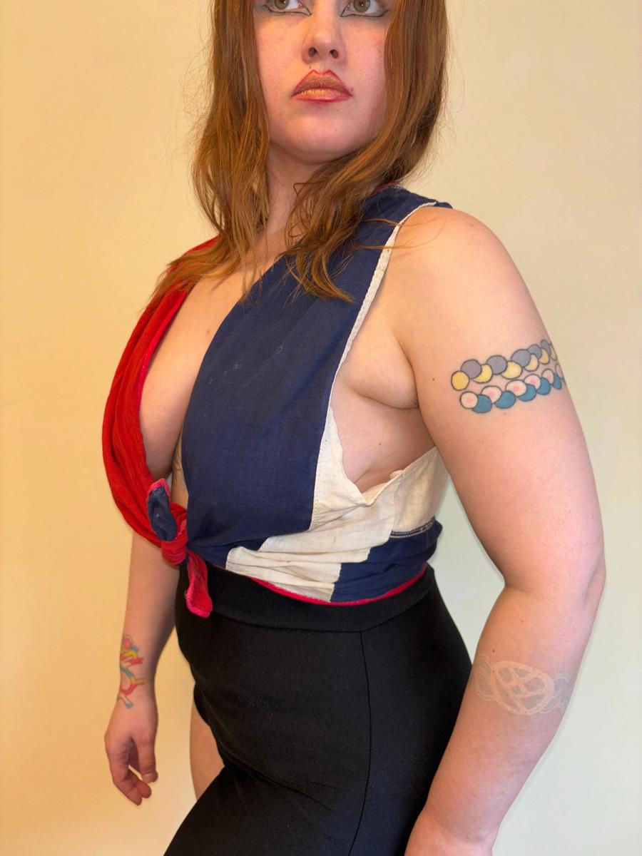 1930s Flag Tie Top product image