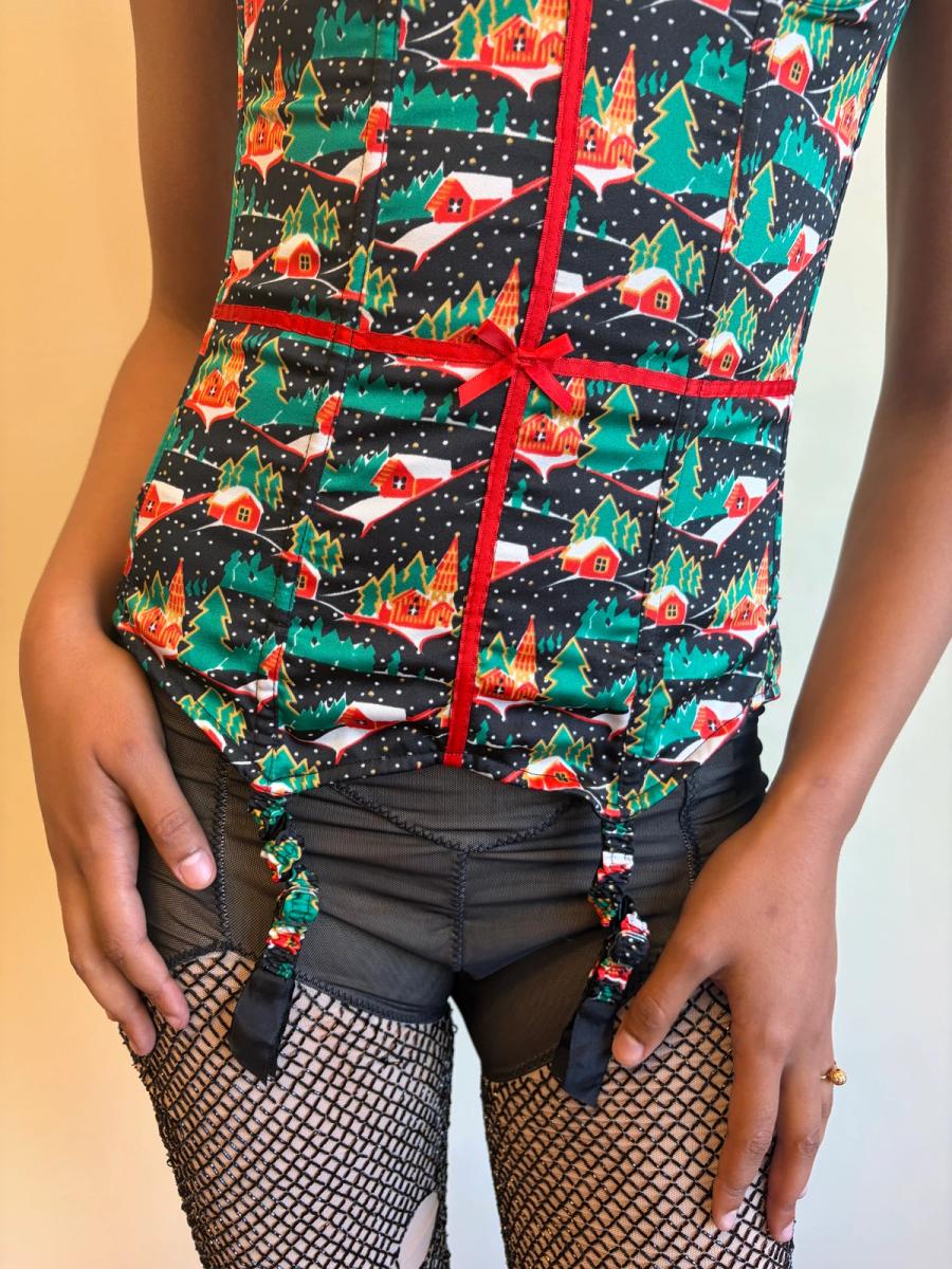 Vintage Chantal Thomass Christmas Present Bustier product image