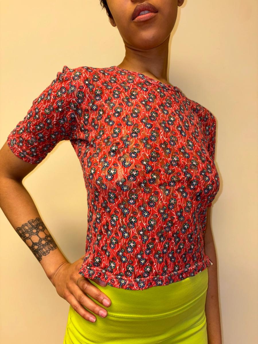 Vivienne Westwood 'On Liberty' A/W 1994/95 Floral Lace Tee product image