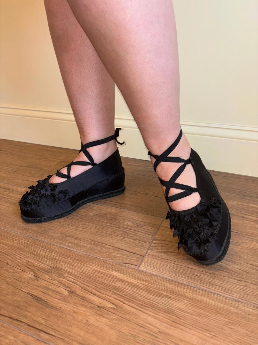 Vintage Satin Bow Espadrilles product image