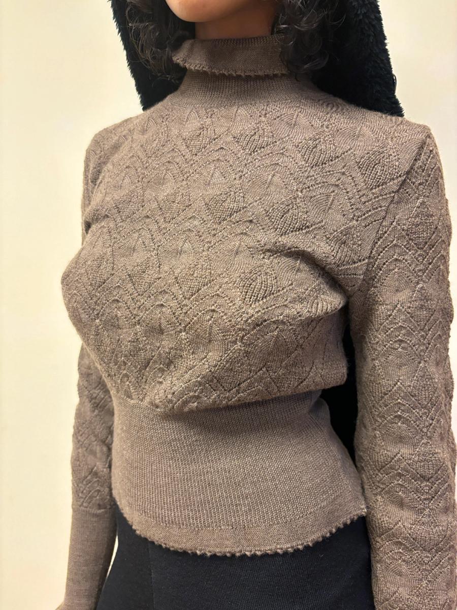 Vivienne Westwood 90s Pointelle Mockneck Knit product image