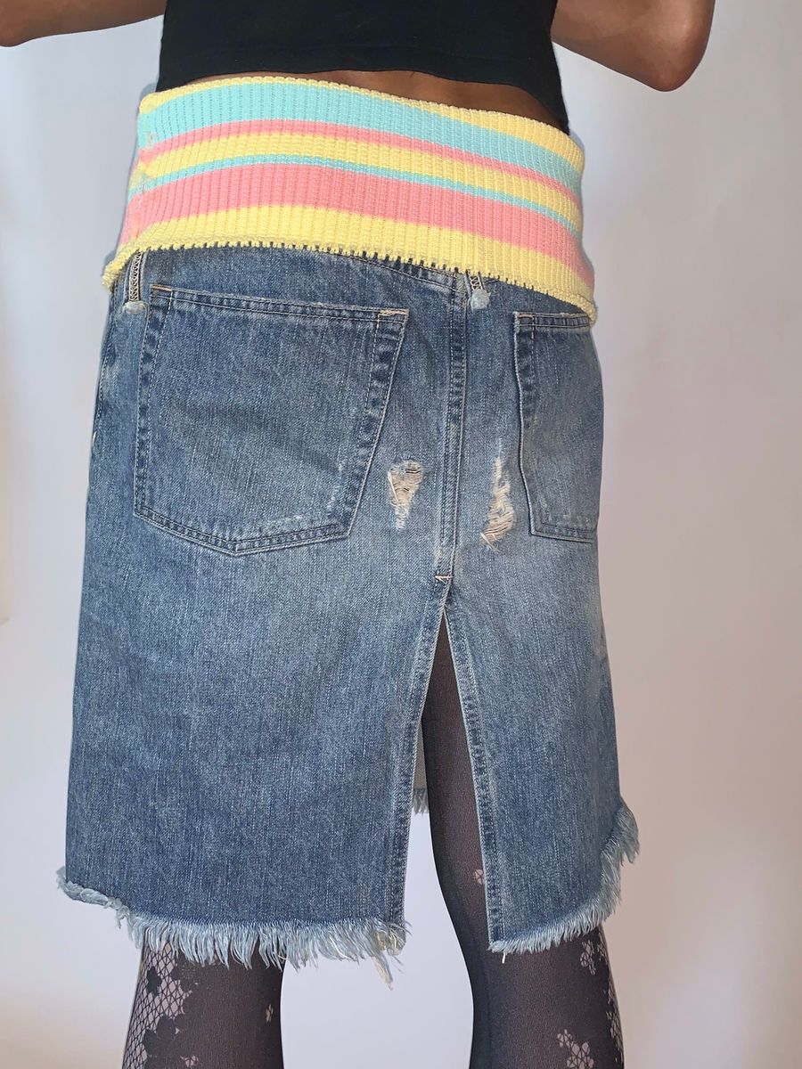 Nozomi Ishiguro Extreme High Waist Denim Skirt product image