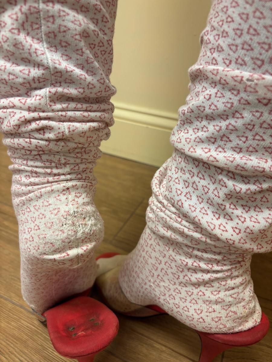 1890s Triangle Print Louvre Stockings  product image