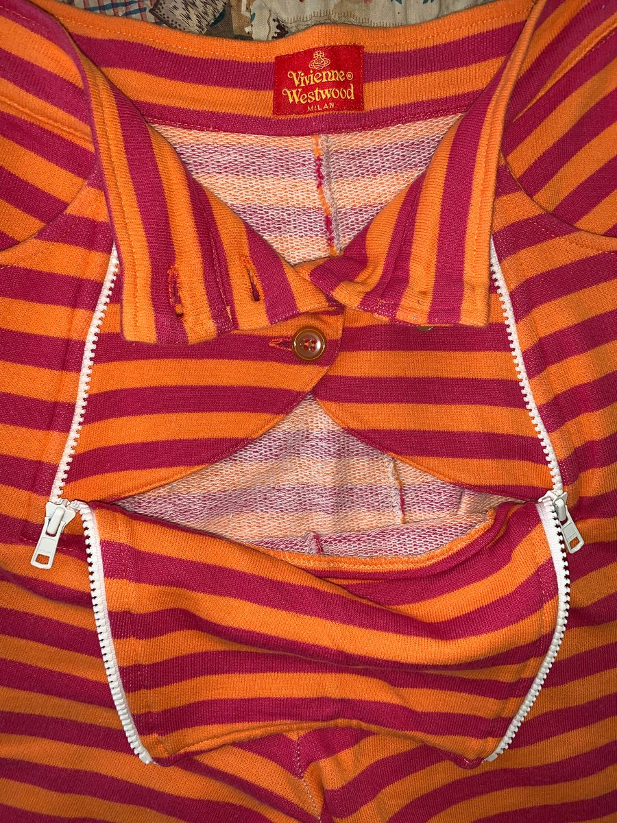 90s Vivienne Westwood Peekaboo Striped Breeches product image