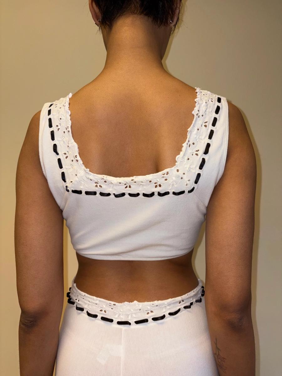 Spring/Summer 1992 Chantal Thomass Eyelet Ensemble product image