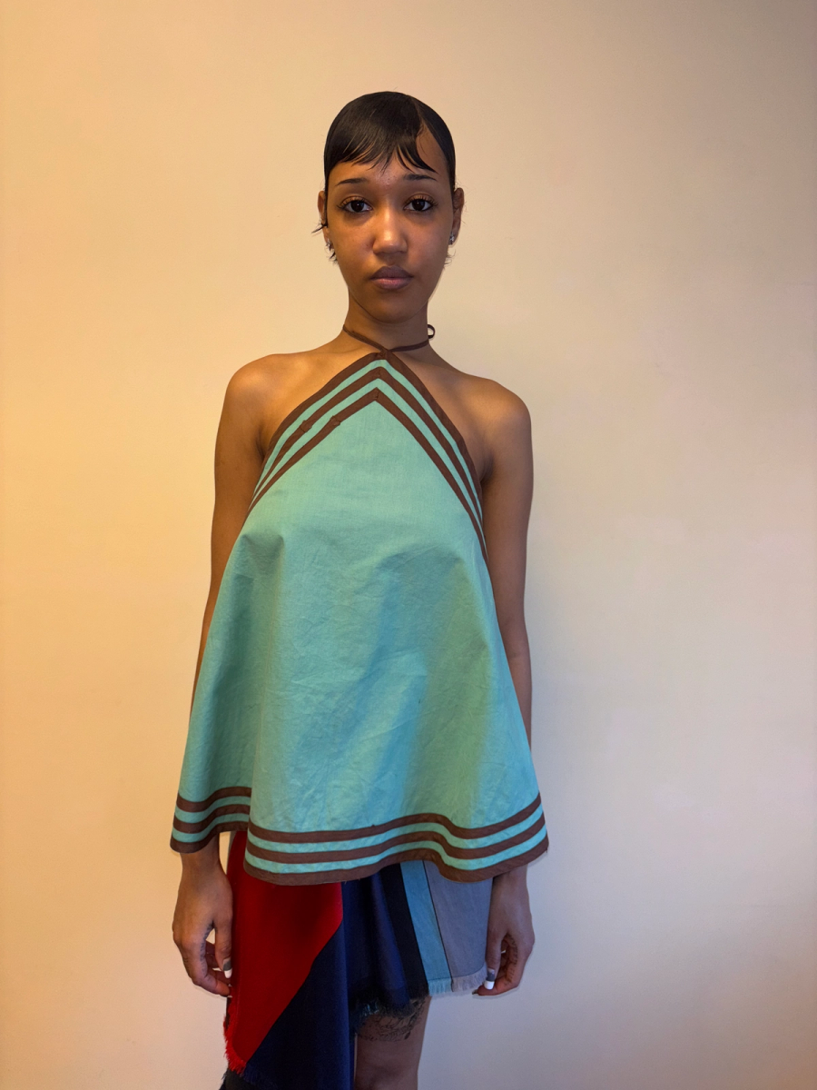 1930s Green Cotton Halter product image