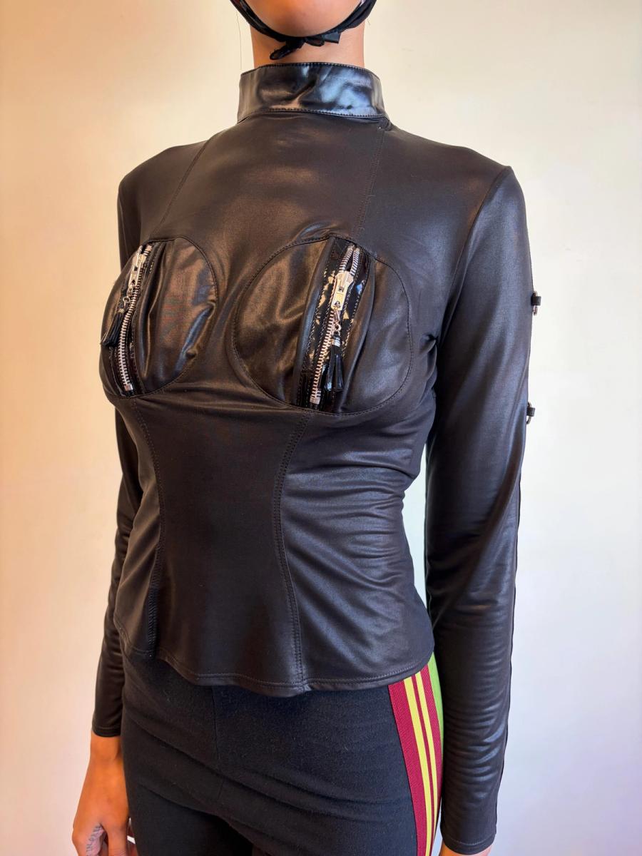 Patrice Catanzaro Zip Boob Fetish Top  product image