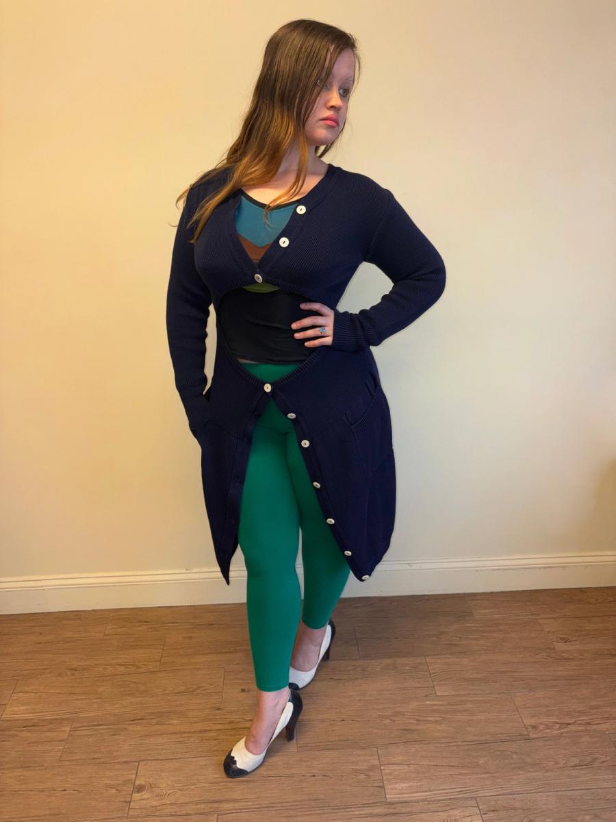 80s Richmond Cornejo Knit Cutout Dress product image