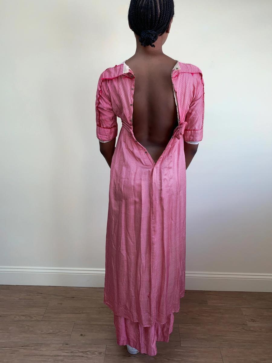 1910 Hot Pink Dotted Dress product image