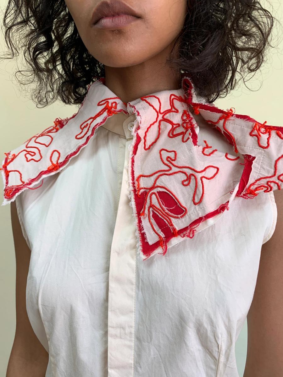 90s Masaki Matsushima Exaggerated Collar Button Up  product image